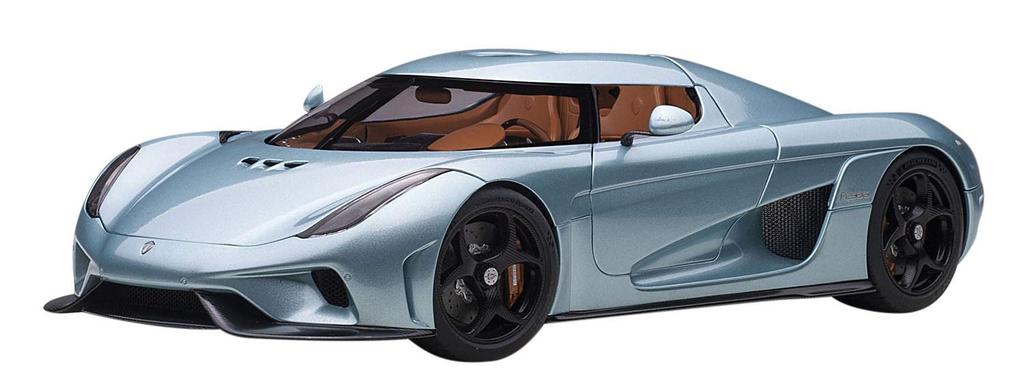 AUTOart 1/18 Scale Koenigsegg Regera Metallic Light Blue Finished Model 79028