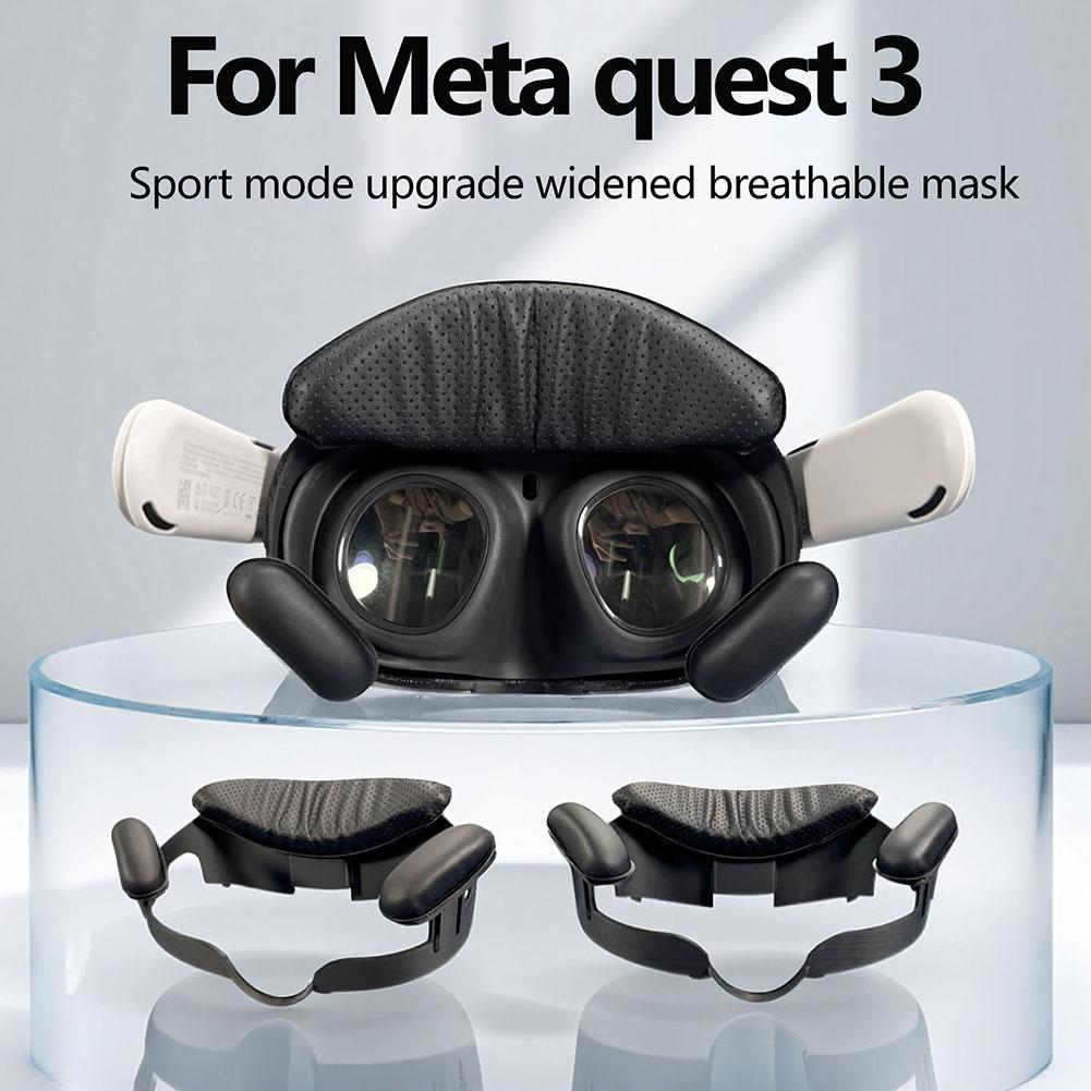 Gesichtsschnittstellen-Halterung für Meta Quest 3 Sportmodus-Upgrade Atmungsaktiver Gesichtsabdeckung-Rahmen VR-Zubehör