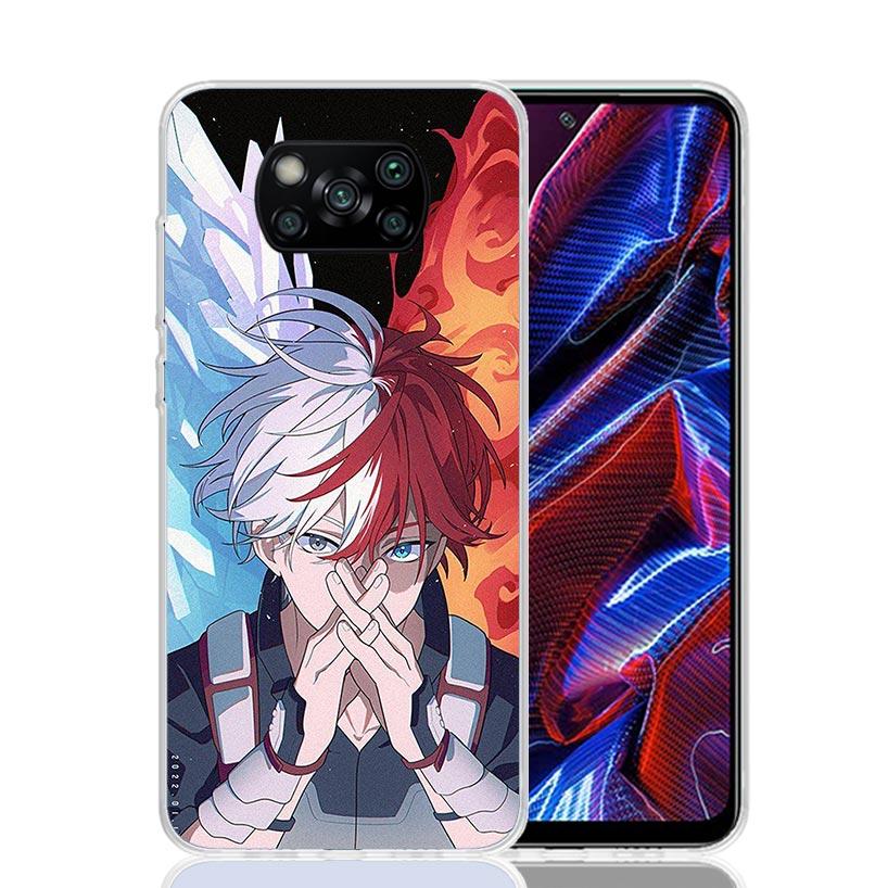 My Hero Todoroki Shoto Case Phone Cover for Xiaomi Redmi Note 10 9 9S 8 8T 7 5 Pro Mi 12T 11T 10T 9T 12 11 Lite A3 A2 Trend Fund