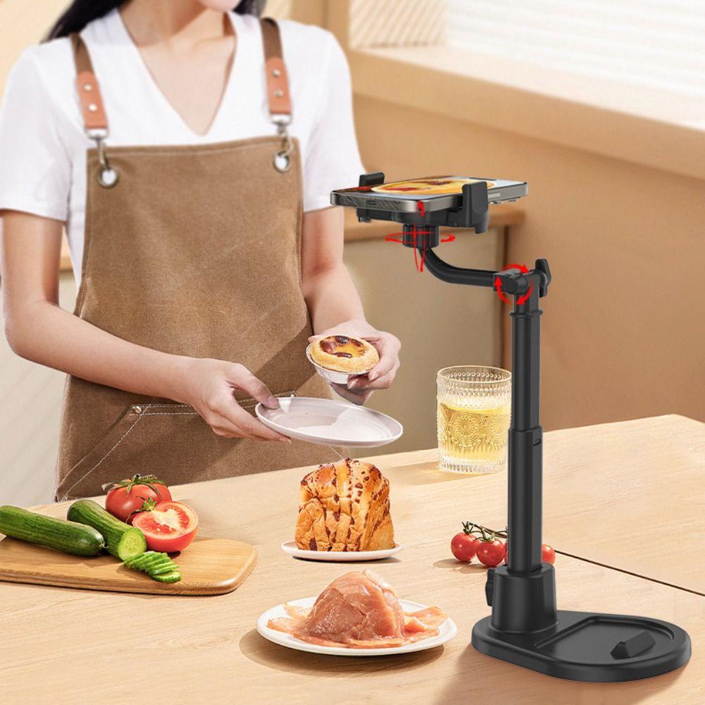Universal Phone Stand Dual Card Slot Live Broadcast Bracket Tablet Holder  Video Call