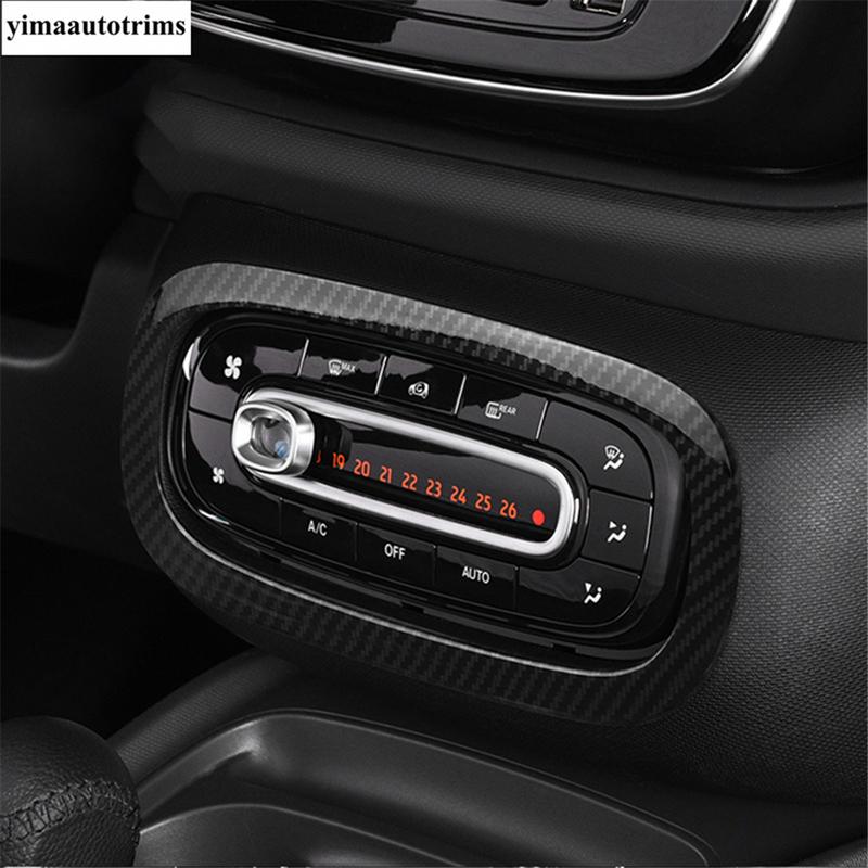 Dashboard Gear Panel Reading Light Handle Bowl Window Lift Cover Trim For Smart 453 Fortwo 2015 -  Carbon Fiber Accessories