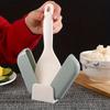 1PCS Automatic Opening and Closing Standing Rice Spoon Storage Rack Household Large Rice Spoon Rack Rice Spoon Dust Cover Set