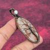 Tree Of Life Sunstone Gemstone Pendant Copper Wire Wrapped Moonstone Jewelry