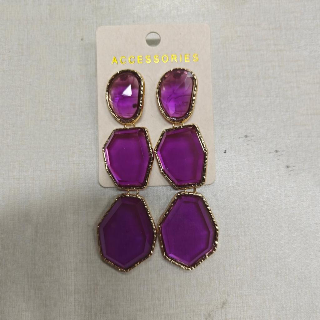 Irregular Drop Earrings for Women Geometry Resin Dangle Earring Jewelry Accessories