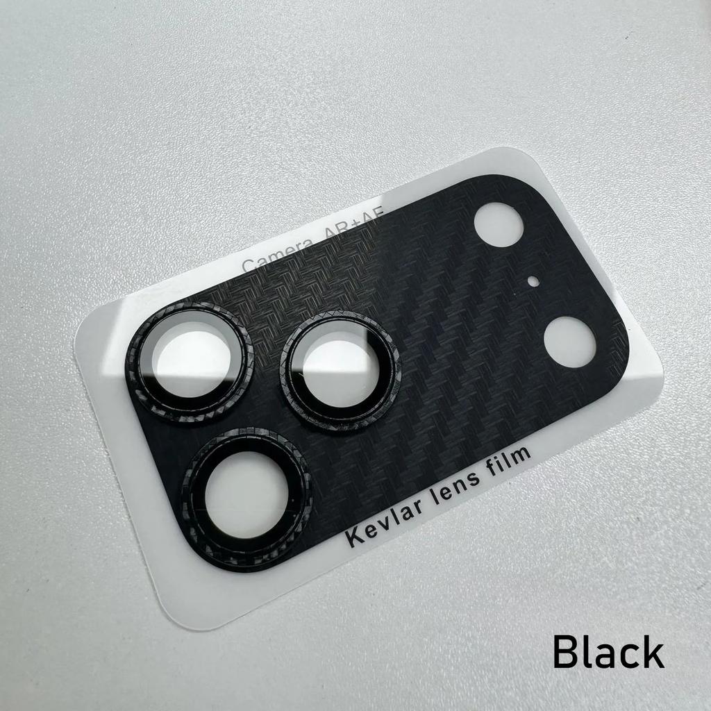 3D Ultra Thin Kevlar Carbon Fiber Camera Lens Protect Cover For IPhone17 Pro Max High Quality Scratch-resistant Protect Flim Cap