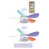 Ceiling Fan Light with Remote Light Bulb Fan Timing Wireless Fan 3 Gear Wind Speed 5 Blades for Living Room Bedroom