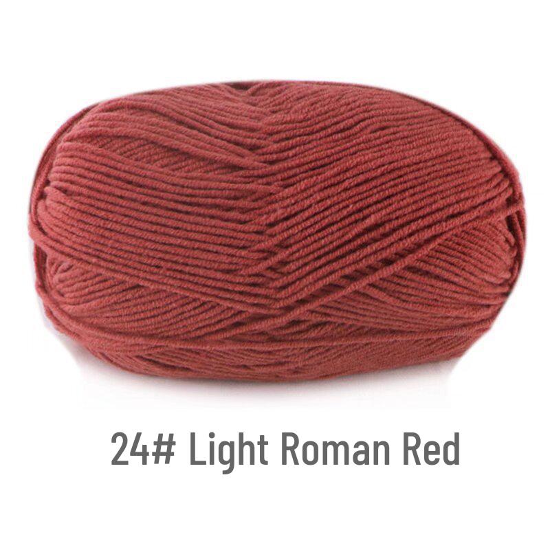 Su He 4-Strand Milk Cotton Combed Yarn for Hand-Knitting Baby Sweaters