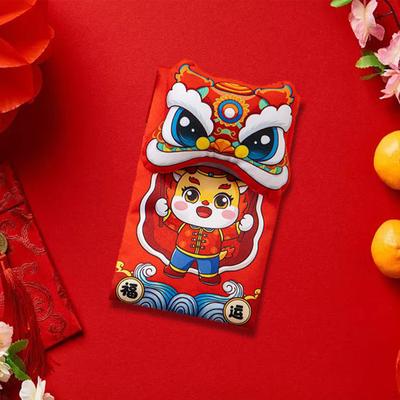 Chinese Lunar Year Red Envelope Bag Hong Bao Best Wishes Pouch Pocket Spring Festival Envelopes