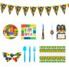 Premium Disposable Children's Birthday Party Tableware Set Including Plates Cups And Decorative Banners