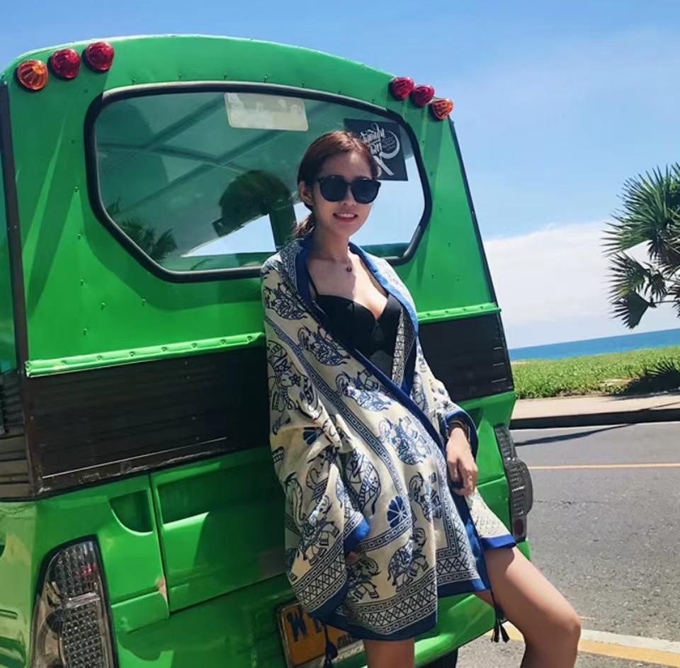 Új rojtokkal ellátott sál Yunnan Dali turizmus etnikai stílusú kendő női divat sokoldalú tengerparti strandtörölköző
