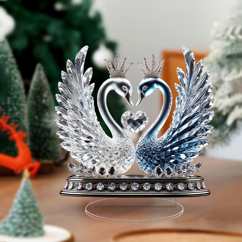 1 Stück Liebes-Schwan Heimdeko, Tischdeko-Ornamente, Festival-Atmosphäre DekoGeschenke für Paare