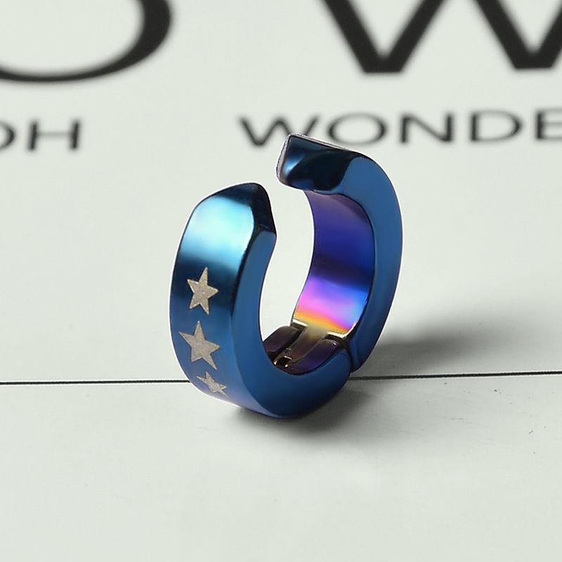 Pánské trendy magnetické náušnice a unisex falešné klipy na uši