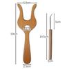 Cord Knitting Fork Wooden Weaving Fork With Curved Needle Precise Cord Crocheting Knitting Fork For Braiding Beginners
