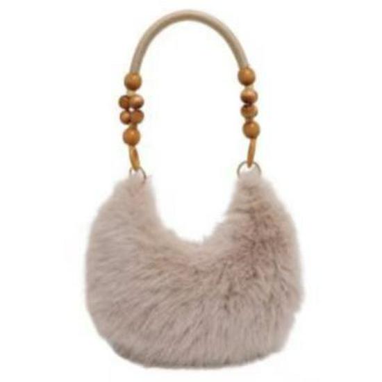 Trendige Plüsch-Umhängetasche - Neue Mode Textur Schultertasche