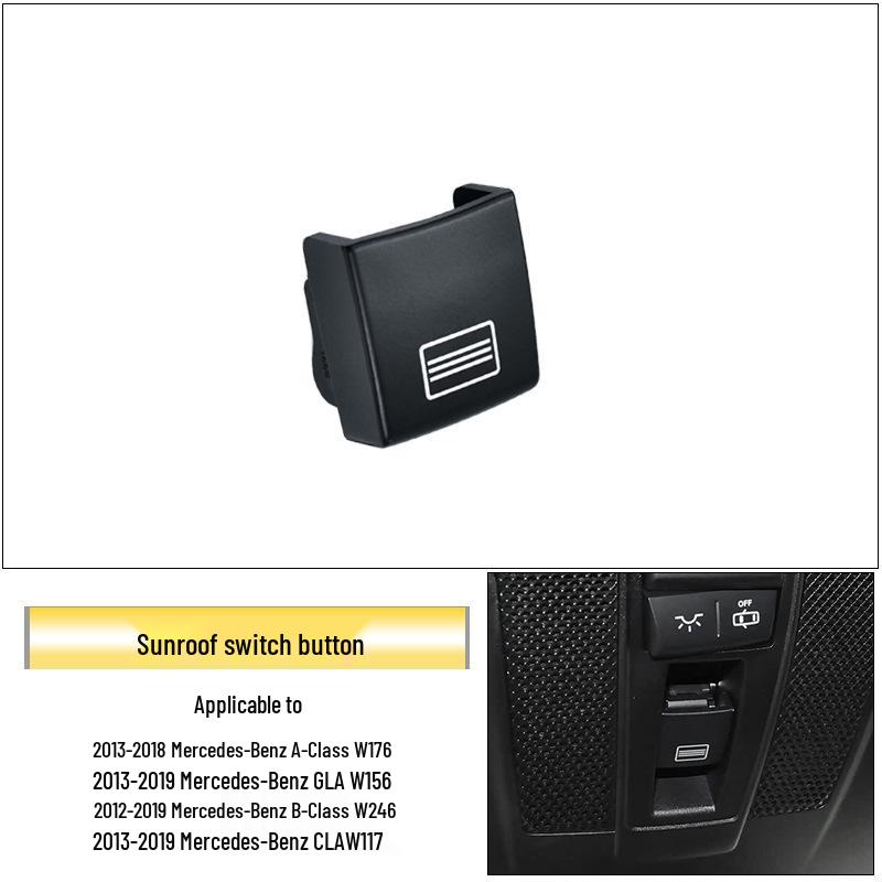 Sunroof & Roof Light Switch Button for Mercedes-Benz GLA300, A-Class, B-Class W156
