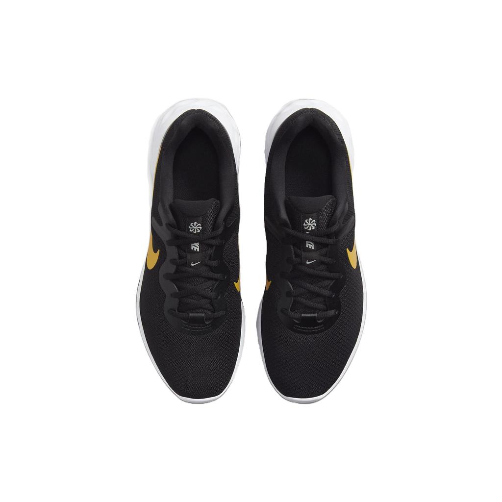 Nike Revolution 6 Next Nature Black University Gold Men Sneakers Light-Silver White DC3728-013