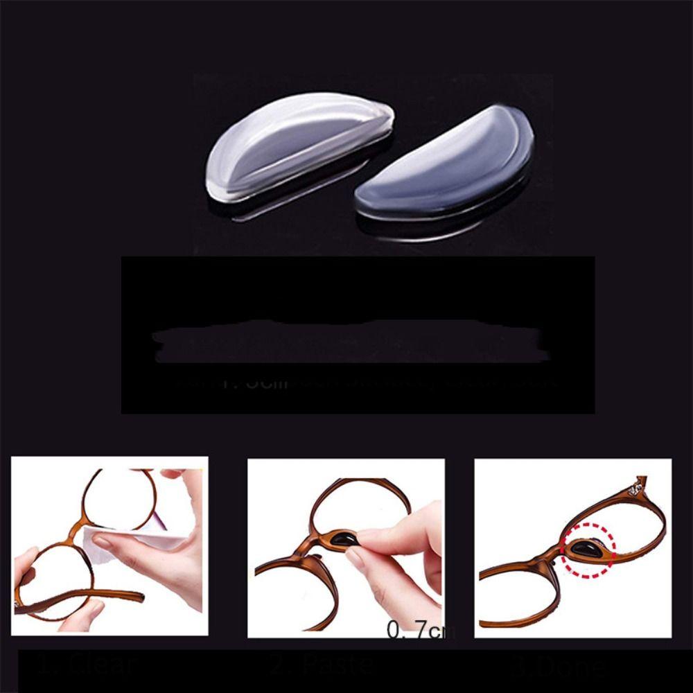 20Pair/set Invisible Glasses Nose Pads D Shape Stick on Spectacles Nose Pads Nasal Supports