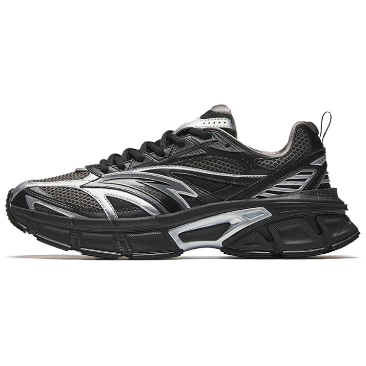 ANTA Retro Dad Shoes Black Silver Men 112518895-3 40