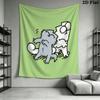 Simon‘s Cat Wall Tapestry Aesthetic Wall Hanging Printed Fabric Blanket Decorative Tapestries for Bedroom Living Room Home Decor