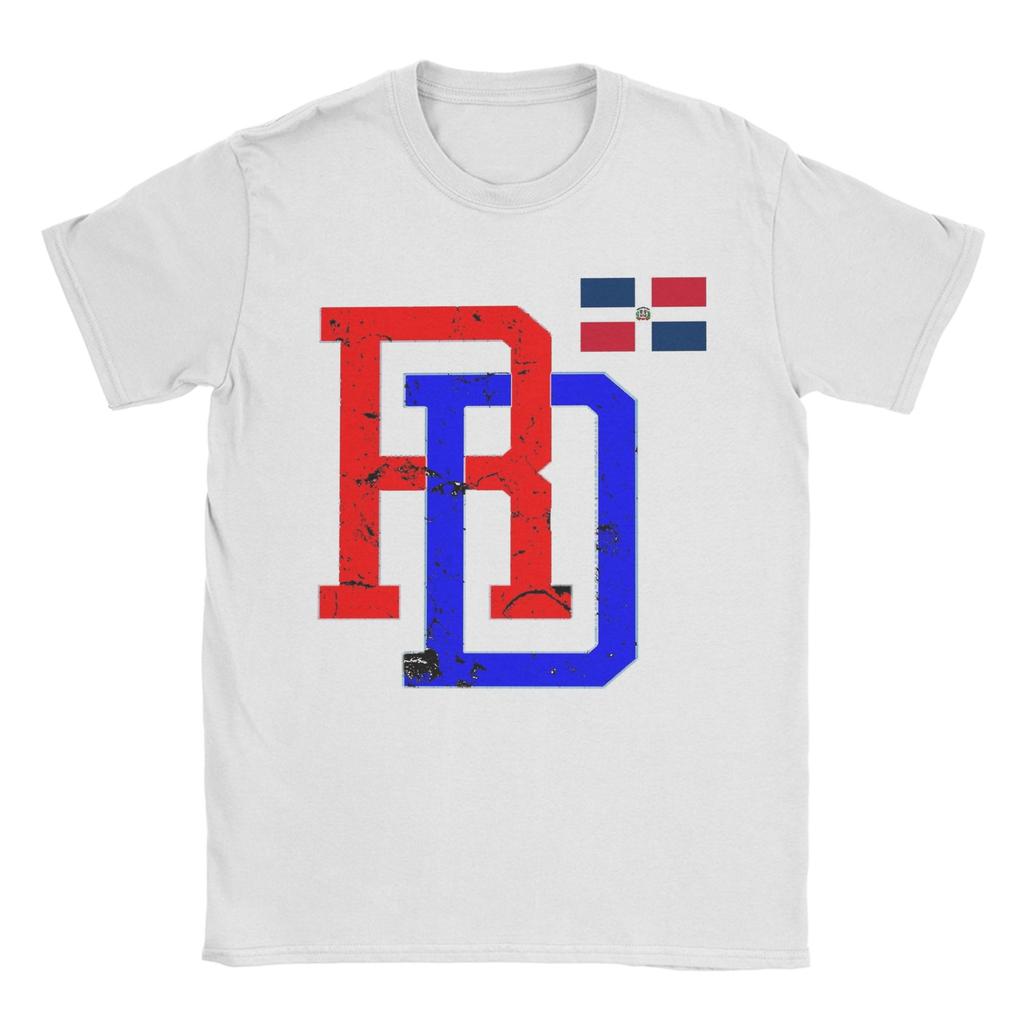 Dominican Republic RD Flag Pride TShirt for Unisex Crew Neck Cotton T Shirts Short Sleeve Tee Shirt Plus Size Clothes