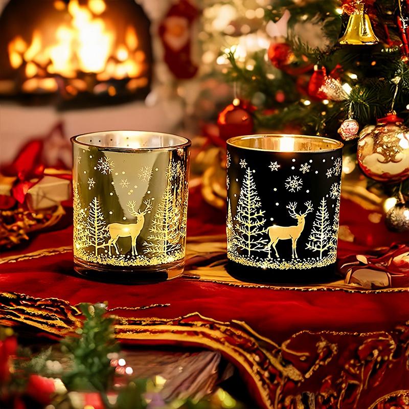 Christmas Series New Year Decorative Candlestick Cups Custom Home Fragrance Birthday Gifts Reindee