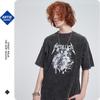 ARTIE Men's Harajuku Style Dark Rock Short Sleeve Cotton T-Shirt