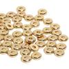20 Stück 3-10mm Edelstahl Charm Abstandshalter Perlen Flach Rund Mit Loch Lose Perlen für DIY Schmuck Armband Herstellung Zubehör