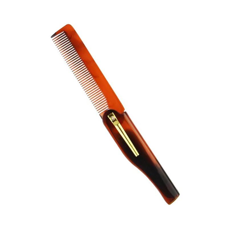 

Portable Foldable Pocket Combs Oil Head Plastic Beard Combs Hair Styling Tool Combs For Man Women Folding Comb Barber Hair Tool 17*2cm