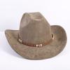 New Color Western Cowboy Hat Men's and Women's Commuting Versatile Simple Wind Wide Brim Top Hat Sun Hat
