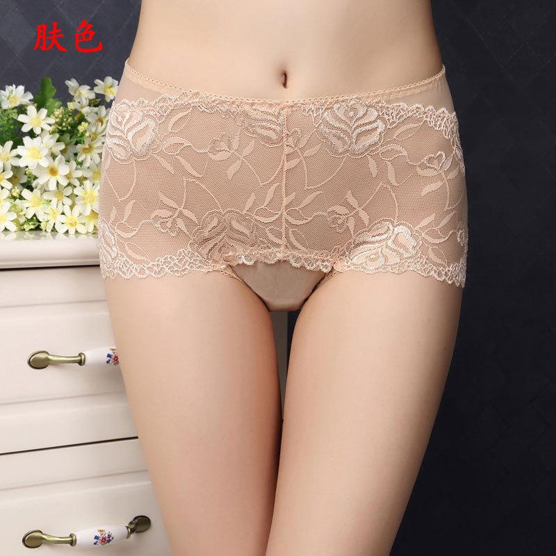 High Waist Women's Panties Sexy Hollow Lace Panties Comfortable Breathable Shorts