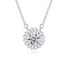 S925 Sterling Silver Moissanite Cross Pendant Clavicle Necklace for Women Luxury Sparkling Fine Jewelry Gift
