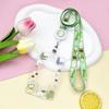 Transparent Card Holder Cartoon Animal Print ID Card Badge Holder Case Kawaii Cartoon Cute Student Bus Card Cover