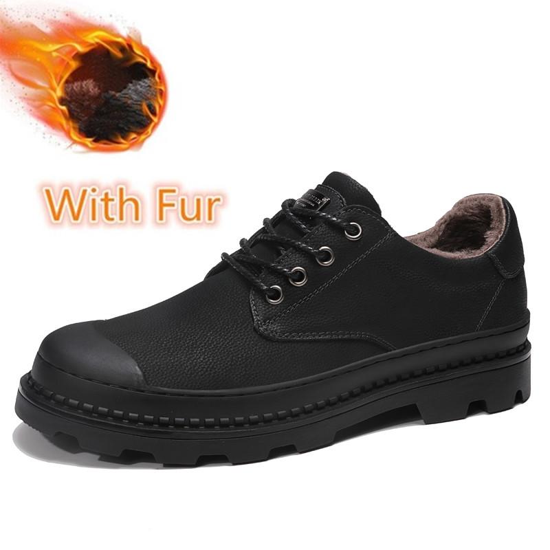 

Модная зимняя мужская обувь, деловая мужская повседневная обувь, весенне-осенняя мужская обувь, удобные кожаные оксфорды на платформе с мехом 44