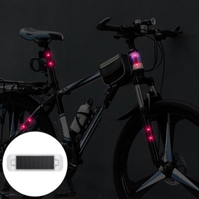 Solar-Warnlicht Hohe Lumen Superhelle Wasserdichte Kompakte Größe Tragbare Wiederaufladbare Motorrad Fahrrad Rücklicht LED Fahrradlampe