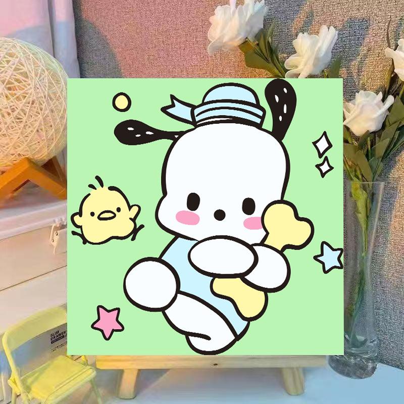 Crayon Shin-chan DIY Acrylic Colorful Kids' Healing Decorative Painting Set
