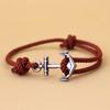 Trendy Anchor Bracelet Milanese Rope Braided Braclet Men Women Casual Accessories Beach Surf Viking Adventure Jewelry Gifts