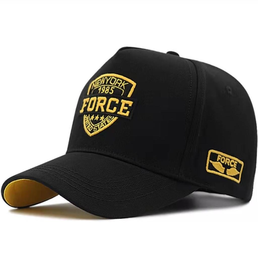 Embroidered Letter Force Baseball Cap Round Top Breathable Hat Adjustable Gift