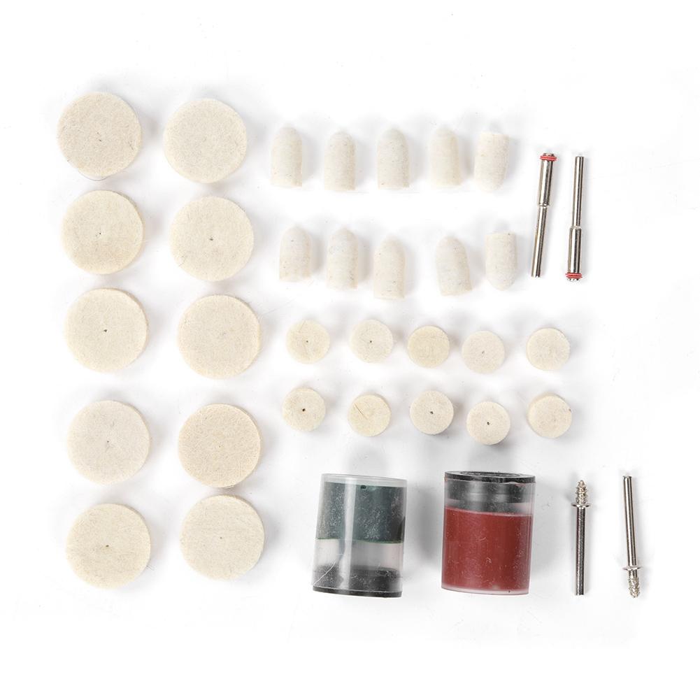 

36PCS Wool Felt Grinding Buffing Wheels Pads Kit Wool Polishing Accessories