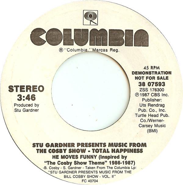 

7inch Record STU GARDNER - He Moves Funny 3807593PROMO Columbia 1987 US Jazz Used
