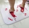 Halloween Horror Handprint Carpet Home Decor, Dirt-Resistant, Water-Absorbing Bathroom Slip-Proof Mat, Door Floor Mat