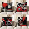 Home Decor Modern Abstract Geometric Pattern Pillow Cover Pattern Cushion Cover Suitable For Sofa Bedroom Car Pillow Cover