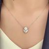 Latest Hot Brand Vintage Women's Necklace Luxury Jewelry For Women Pure 925 Silver Water Drop Designer Pendant Chain Necklaces