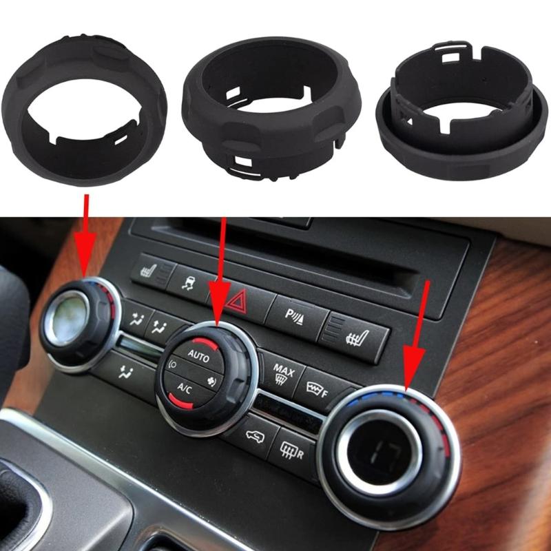 Car Air Condition HVAC Panel Control Switches Knob Black For Select Model Replace Part Number LR029591