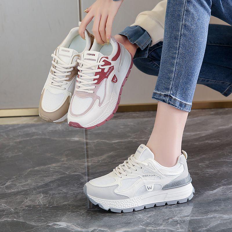 Stepping on shit sneakers women's 2025 new autumn versatile women's shoes soft-soled student Forrest Gump running shoes