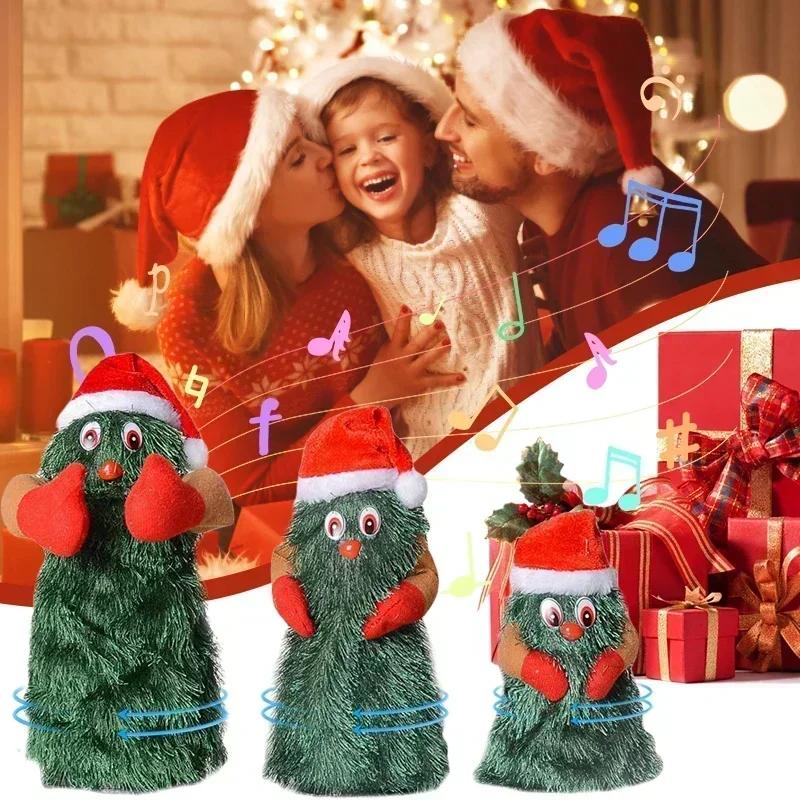 Musikalischer Weihnachtsbaum Elektrisches Plüschtier Puppen Lustig Niedlich Grün Elektronischer Weihnachtsbaum Musikalischer Weihnachtsmann Lustige Weihnachtsdekorationen