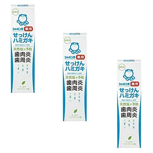 [Bulk Purchase] Shabondama Medicated Soap Toothpaste, 80g X 3