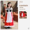 Halloween Children's Clothing Little Red Riding Hood Shawl Cape Pastoral Girl Princess Skirt Children's Show Costume
