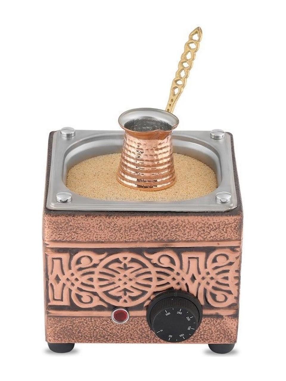

Mini Sand Coffee Maker | 16x16x15 cm | Without Accessories | 450W | Copper Electric | Handmade | Sand Included