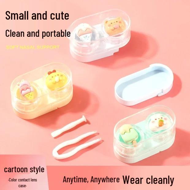 

New Arrival: High-End Cartoon Contact Lens Case - Portable & Cute