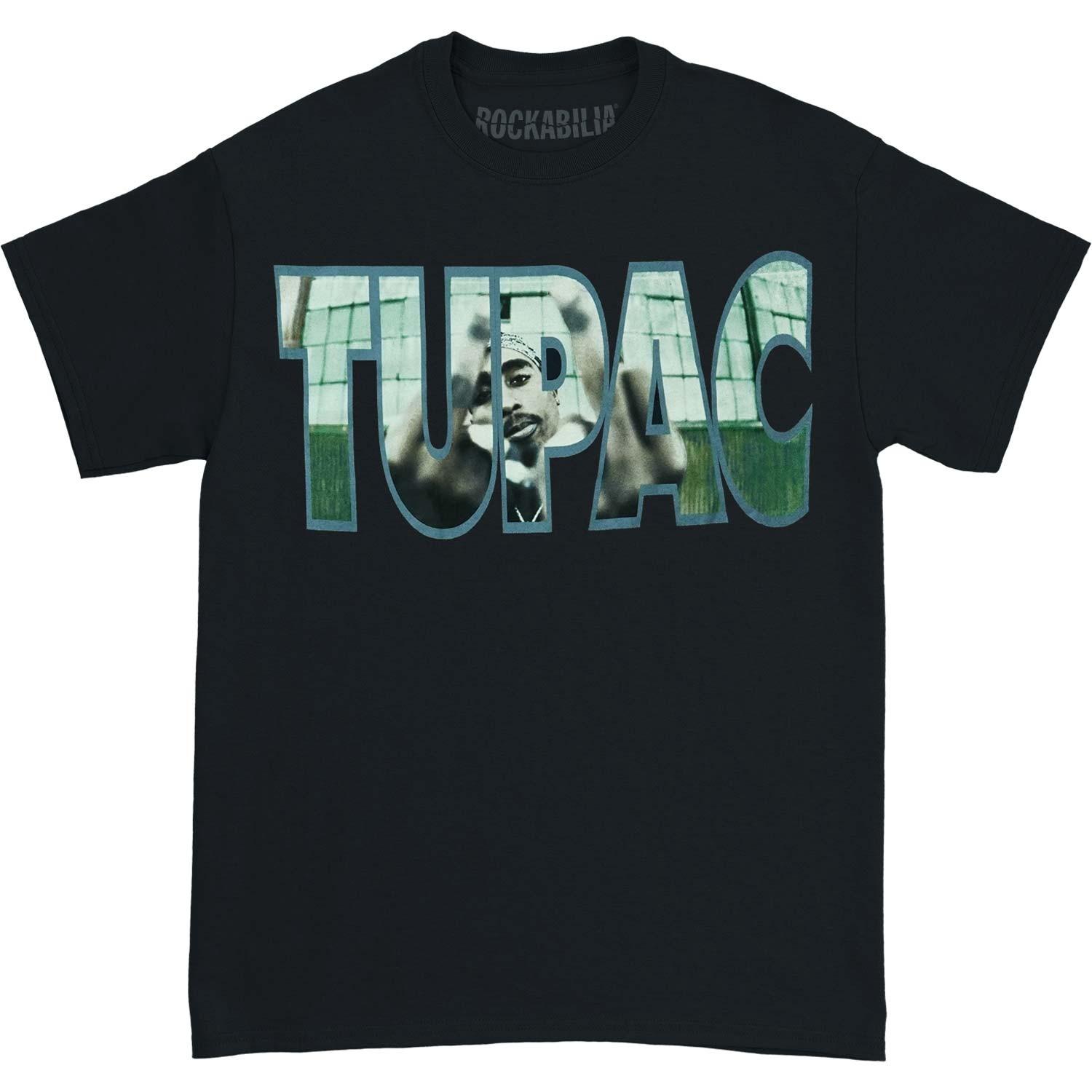 Men s Tupac Finger T-shirt Medium Navy M